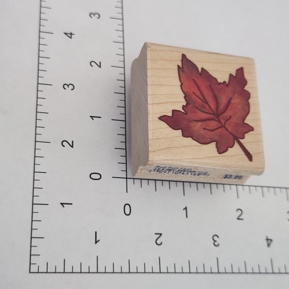 Stampabilities Fall Thanksgiving Leaf Autumn Harvest Red Orange D1168 & D1169 - Picture 4 of 8